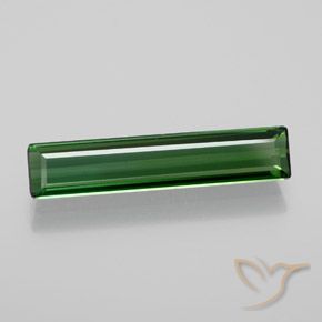 1.72ct Natural Verde médio Turmalina, Corte Esmeralda, VVS