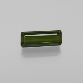 Turmalina verde natural 1,41ct, corte esmeralda, VVS-VS