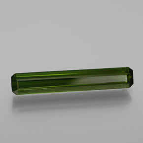 Turmalina Verde escuro Natural 1.76ct, Corte Esmeralda, VS-SI