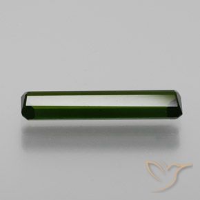 Turmalina Verde escuro Natural 1.29ct, Corte Octógono / Esmeralda, VS-SI