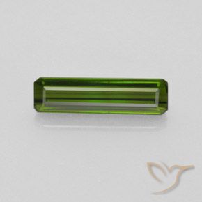1.89ct Natural Verde escuro Turmalina, Corte Esmeralda, VVS