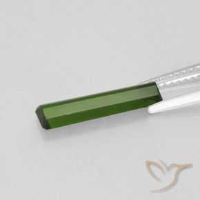 Turmalina Verde floresta Natural 1.40ct, Corte Octógono / Esmeralda, SI