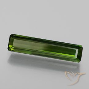 Turmalina Verde escuro Natural 1.47ct, Corte Octógono / Esmeralda, SI