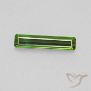 1.60ct Natural verde escuro Turmalina, Corte Esmeralda, VVS-VS
