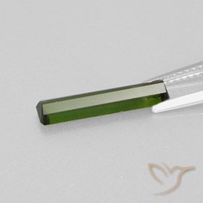 Turmalina verde escuro Natural 1.60ct, Corte Octógono / Esmeralda, VVS-VS