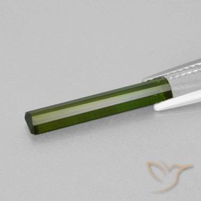 Turmalina Verde floresta Natural 1.84ct, Corte Octógono / Esmeralda, VVS-VS