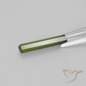 Turmalina Verde médio Natural 1.24ct, Corte Octógono / Esmeralda, VVS