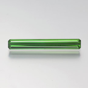 Turmalina verde natural 1,25ct, corte esmeralda, VVS-VS