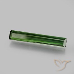 Turmalina Verde médio-escuro Natural 1.45ct, Corte Octógono / Esmeralda, VVS-VS