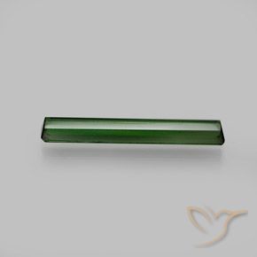 Turmalina Verde médio-escuro Natural 1.45ct, Corte Octógono / Esmeralda, VVS-VS