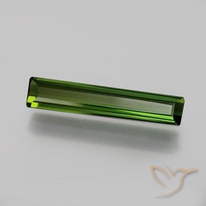 Turmalina Verde Terroso Natural 1.58ct, Corte Octógono / Esmeralda, VVS-VS