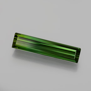 Turmalina Verde Terroso Escuro Natural 1.27ct, Corte Esmeralda, VVS-VS