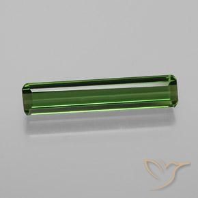 1.14ct Natural Verde Terroso Turmalina, Corte Esmeralda, VVS
