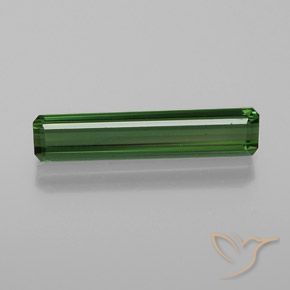 1.35ct Natural Verde escuro Turmalina, Corte Esmeralda, VVS-VS