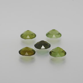 Pedras preciosas de turmalina verde natural de 2,87 ct, corte oval, VVS-VS