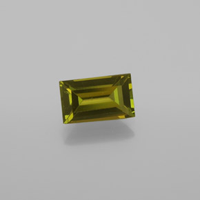 Turmalina verde natural 1,05ct, baguete, VS
