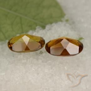 Pedras preciosas de Turmalina Castanho médio-escuro natural de 1.74 ct, oval, VVS