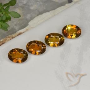 Pedras preciosas de Turmalina Marrom Caramelo natural de 3.08 ct, oval, VVS