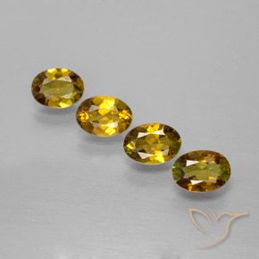 Pedras preciosas de Turmalina ouro escuro natural de 2.80 ct, oval, VVS-VS