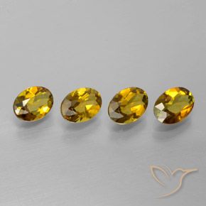 Pedras preciosas de Turmalina ouro escuro natural de 2.80 ct, oval, VVS-VS