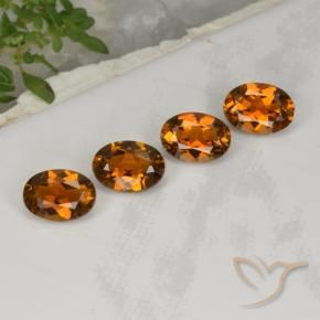 Pedras preciosas de Turmalina Laranja Marrom Profundo natural de 3.04 ct, oval, VVS