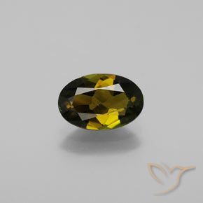 1.27ct Natural Dourado Marrom Esverdeado Turmalina, oval, VVS