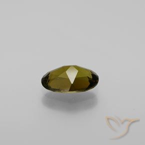 Turmalina Dourado Marrom Esverdeado Natural 1.27ct, oval, VVS