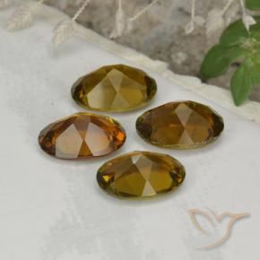 Pedras preciosas de Turmalina Marrom Quente natural de 3.01 ct, oval, VVS-VS