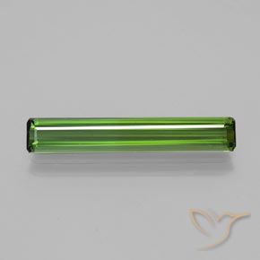 2.54ct Natural verde escuro Turmalina, Corte Esmeralda, VVS