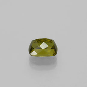 Turmalina verde escuro Natural 1.57ct, Almofada cortada, VVS-VS
