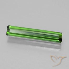 Turmalina verde escuro Natural 1.25ct, Corte Octógono / Esmeralda, VVS