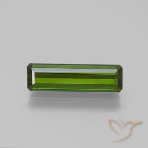 Turmalina verde natural 1,52ct, corte esmeralda, VVS-VS