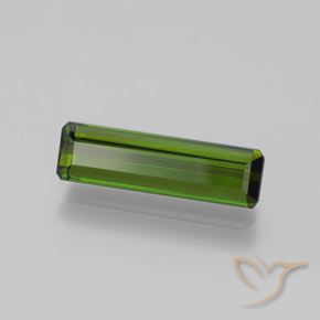Turmalina verde natural 1,52ct, corte esmeralda, VVS-VS
