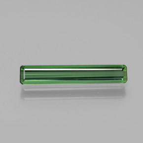 Turmalina verde natural 1,27ct, corte esmeralda, VVS-VS