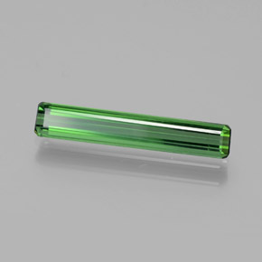 Turmalina verde natural 1,27ct, corte esmeralda, VVS-VS