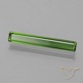 Turmalina Verde médio Natural 1.23ct, Corte Esmeralda, VS