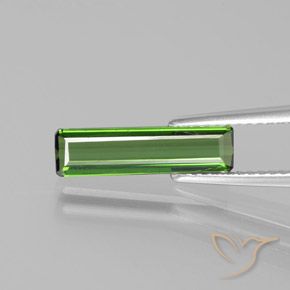 1.43ct Natural Verde médio Turmalina, Corte Esmeralda, VS