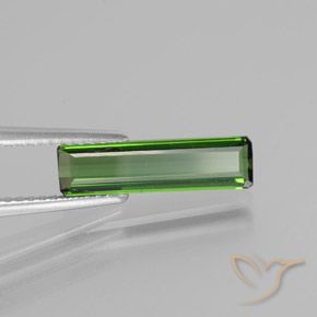 Turmalina Verde médio Natural 1.43ct, Corte Octógono / Esmeralda, VS