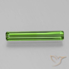 1.22ct Natural Verde floresta Turmalina, Corte Esmeralda, VS