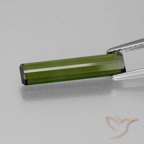 Turmalina Verde escuro Natural 1.24ct, Corte Octógono / Esmeralda, VVS