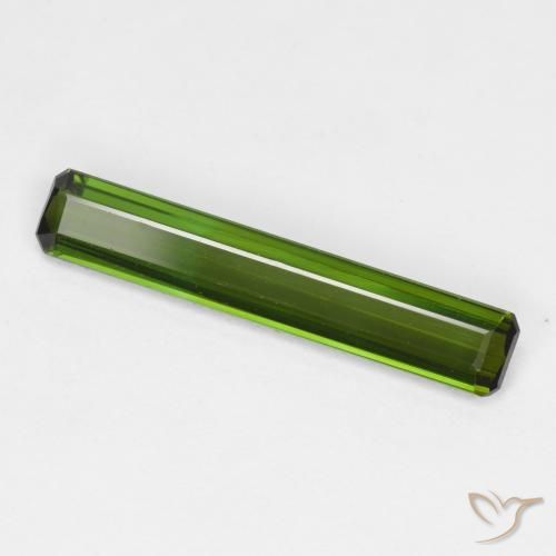 1.26ct Natural Verde médio Turmalina, Corte Esmeralda, VVS