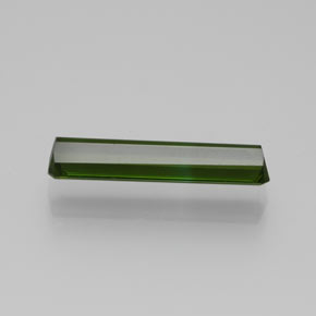 Turmalina Verde Terroso Natural 1,26ct, Corte Esmeralda, VVS