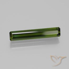 Turmalina Verde Terroso Natural 1.53ct, Corte Octógono / Esmeralda, VVS