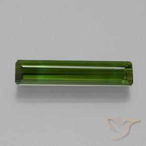 1.51ct Natural verde escuro Turmalina, Corte Esmeralda, VVS-VS