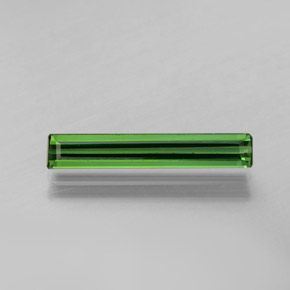 Turmalina verde escuro Natural 1,38ct, Corte Esmeralda, VS