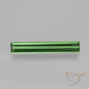 1.35ct Natural Verde médio Turmalina, Corte Esmeralda, VS