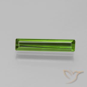 1.23ct Natural Verde médio Turmalina, Corte Esmeralda, VVS-VS