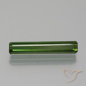 1.38ct Natural Verde escuro Turmalina, Corte Esmeralda, VS-SI