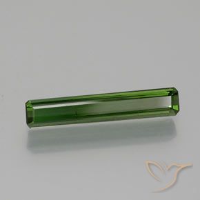 Turmalina Verde escuro Natural 1.38ct, Corte Octógono / Esmeralda, VS-SI