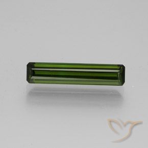 1.48ct Natural Verde Terroso Turmalina, Corte Esmeralda, VVS